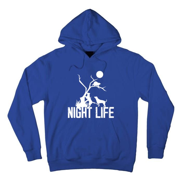 Coon Hound Hunting Night Life Hunting Dog Coon Hunting Funny Gift Tall Hoodie