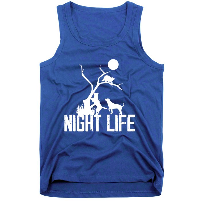 Coon Hound Hunting Night Life Hunting Dog Coon Hunting Funny Gift Tank Top