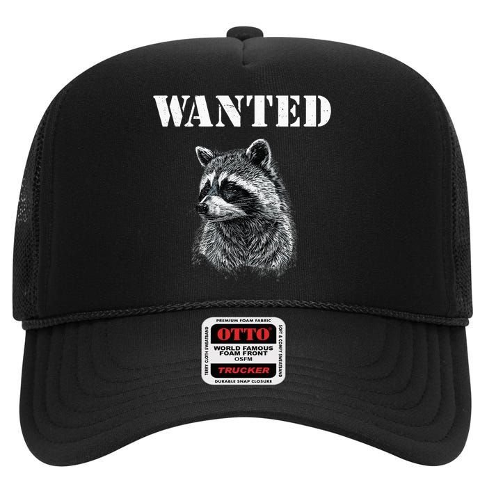 Coon Hunting Hunter Funny Quote High Crown Mesh Back Trucker Hat