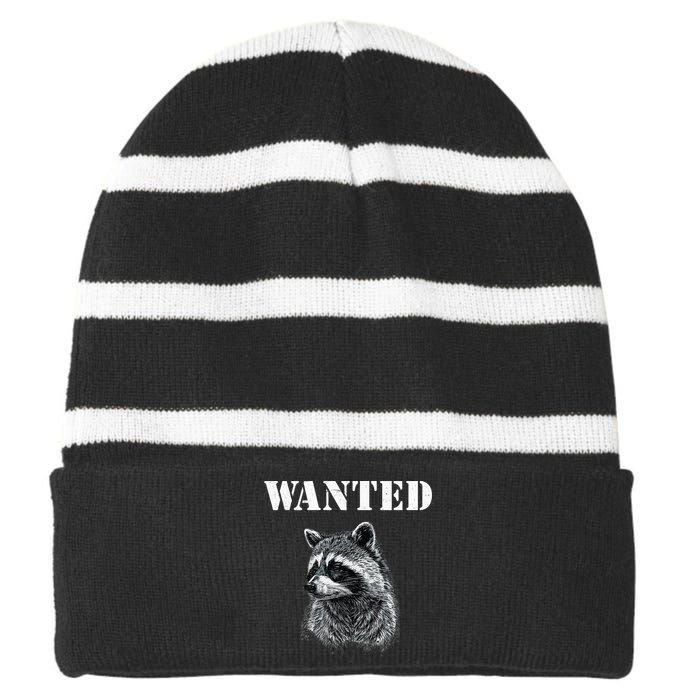 Coon Hunting Hunter Funny Quote Striped Beanie with Solid Band