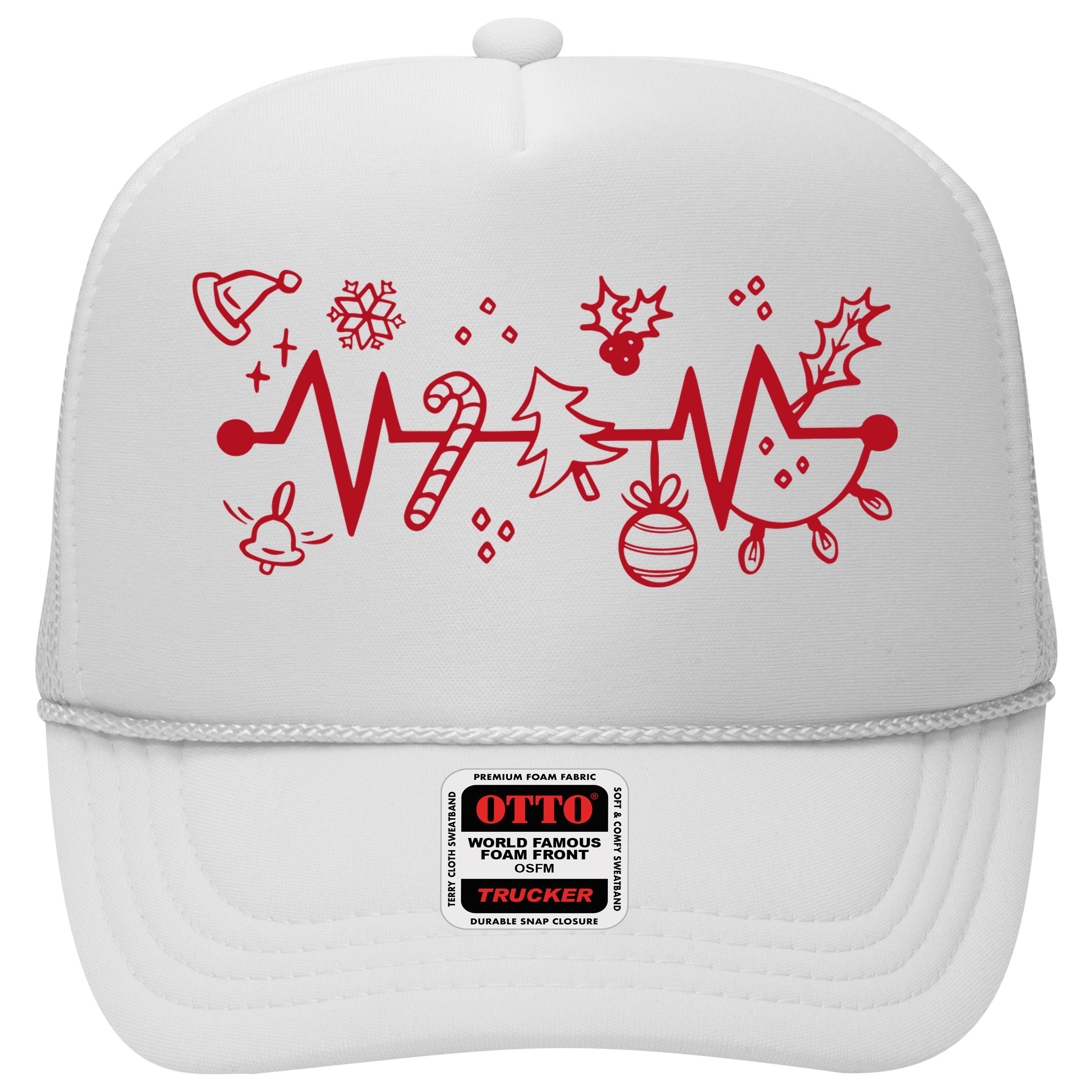 Christmas Holiday Heartbeat Festive Hat