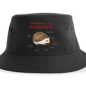 Cute Hedge Hog Animal Anatomy Hedgehog Memes Pet Lover Gift Sustainable Bucket Hat