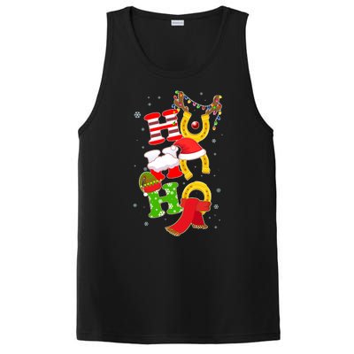 Christmas Ho Ho Ho Reindeer Horseshoes PosiCharge Competitor Tank