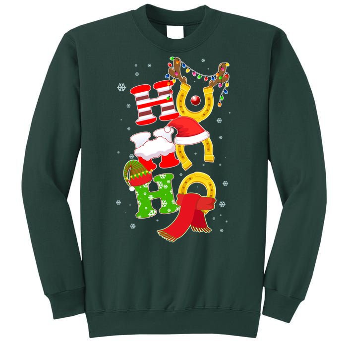 Christmas Ho Ho Ho Reindeer Horseshoes Sweatshirt