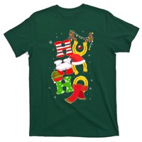 Christmas Ho Ho Ho Reindeer Horseshoes T-Shirt