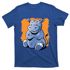 Cartoon Hippopotamus Hippo Cool Gift T-Shirt