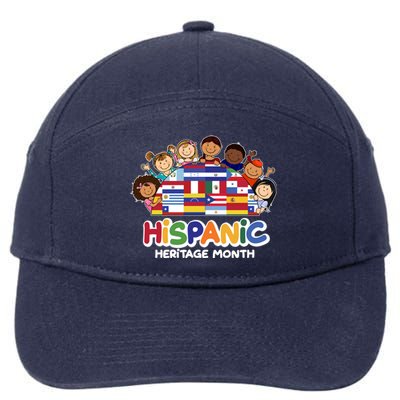 Cute Hispanic Heritage Month 7-Panel Snapback Hat