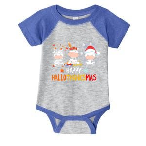 Cow Halloween Happy Hallothanksmas Great Gift Infant Baby Jersey Bodysuit