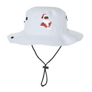 Christmas Happy Holla Days African American Santa Gift Legacy Cool Fit Booney Bucket Hat