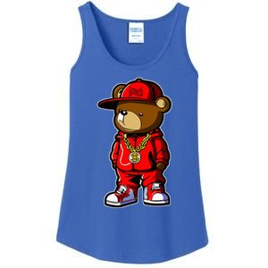 Cute Hip Hop Teddy Bear 90 Hip Hop Clothing Graffiti Ladies Essential Tank