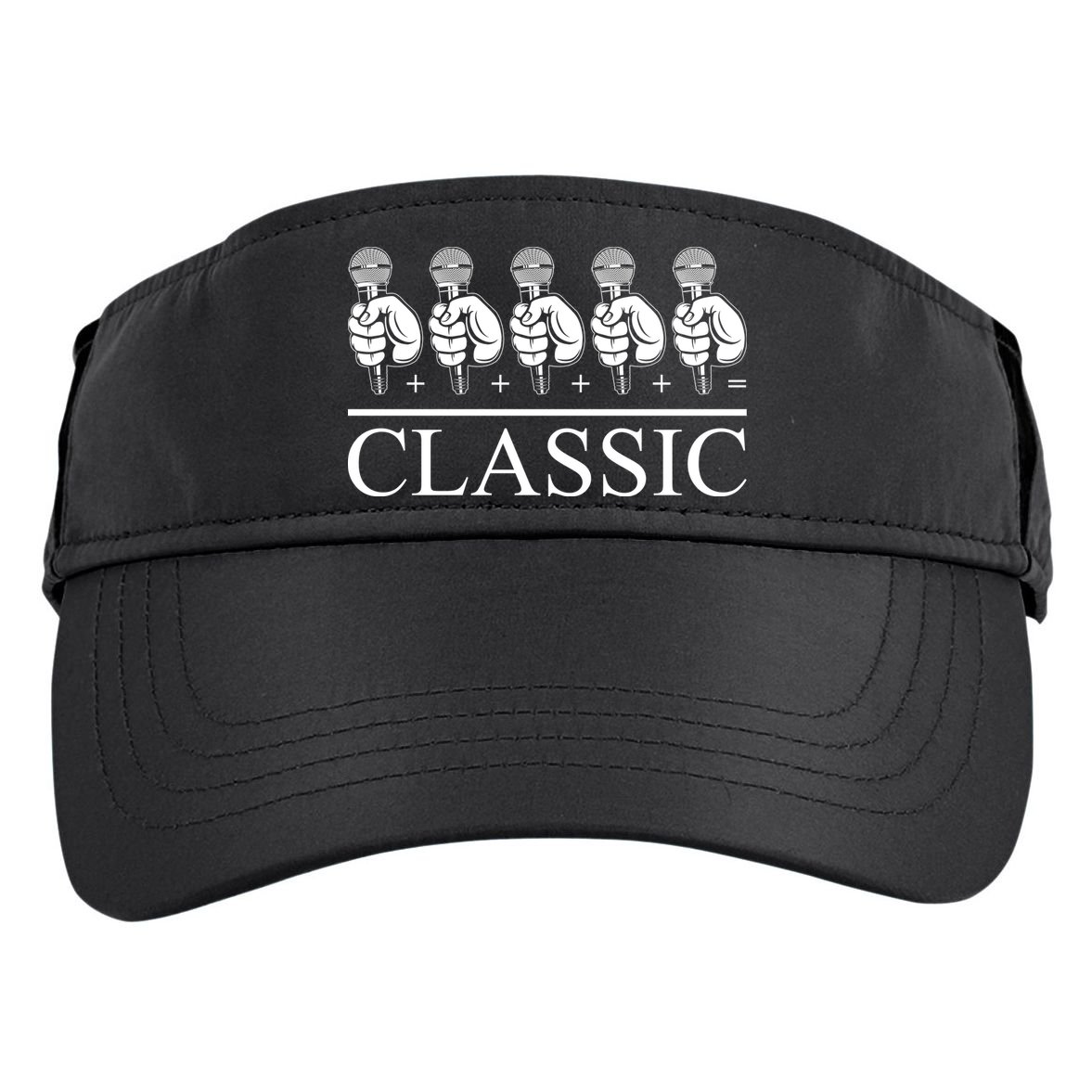 Classic Hip Hop Mic Adult Drive Performance Visor