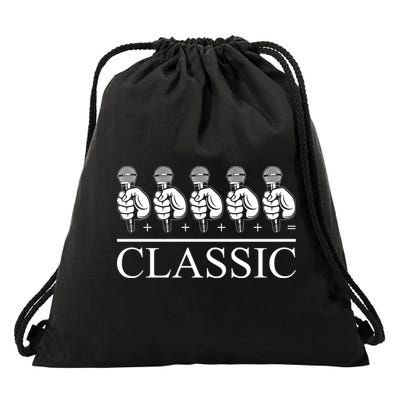 Classic Hip Hop Mic Drawstring Bag