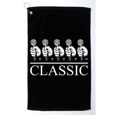 Classic Hip Hop Mic Golf Towel