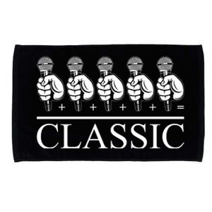 Classic Hip Hop Mic Microfiber Hand Towel