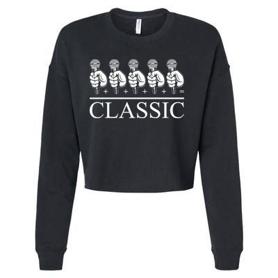 Classic Hip Hop Mic Cropped Pullover Crew