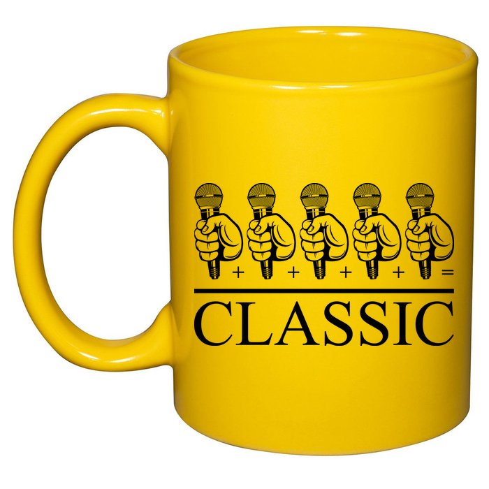 Classic Hip Hop Mic 11oz C Handle Ceramic Mug