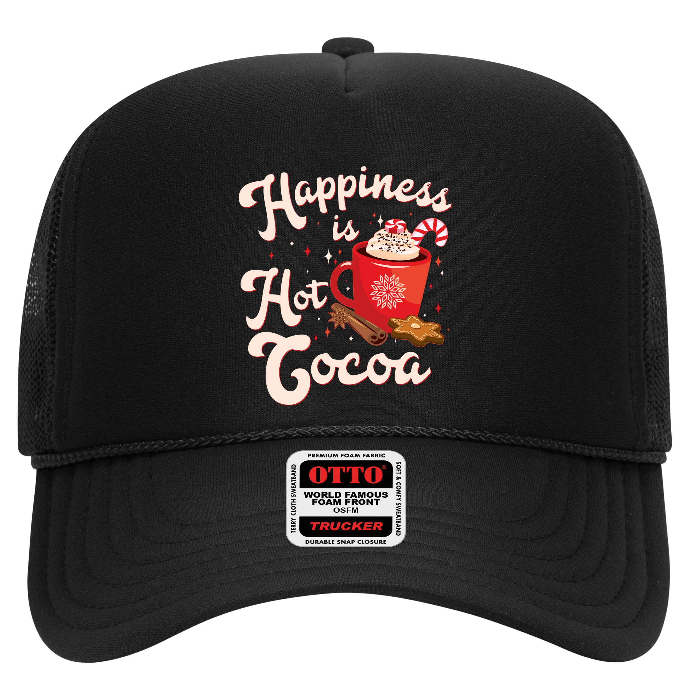 Cute Holiday Happiness Is Hot Cocoa Hot Chocolate Hat