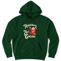 Cute Holiday Happiness Is Hot Cocoa Hot Chocolate Hoodie