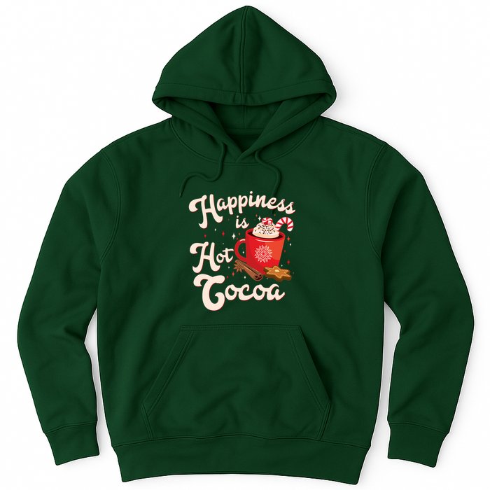 Cute Holiday Happiness Is Hot Cocoa Hot Chocolate Hoodie