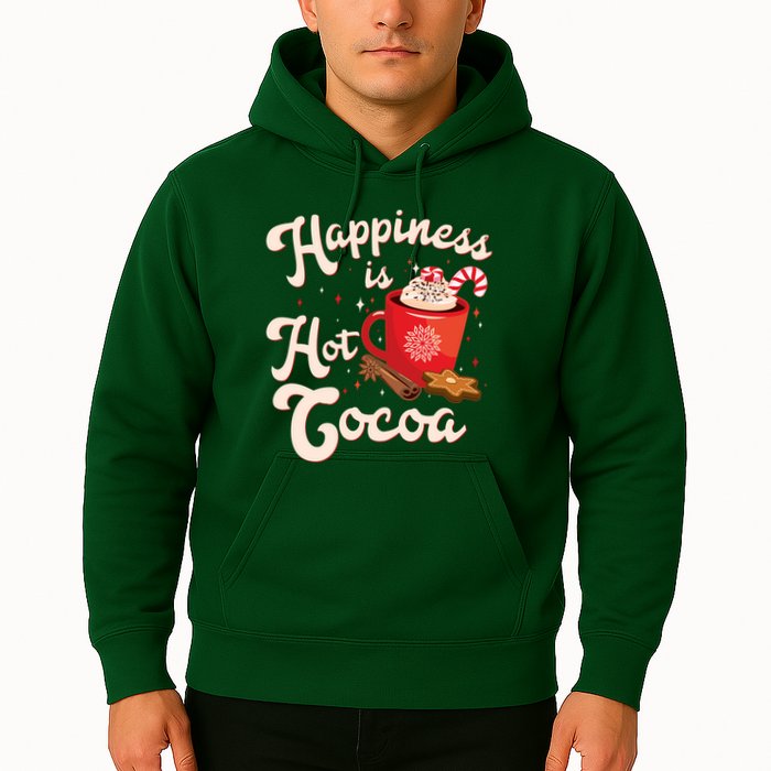 Cute Holiday Happiness Is Hot Cocoa Hot Chocolate Hoodie