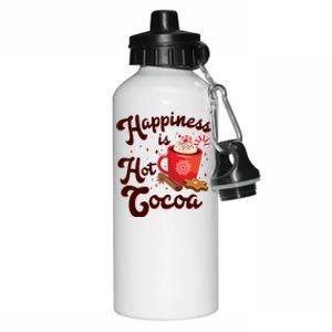 Cute Holiday Happiness Is Hot Cocoa Hot Chocolate Aluminum Water Bottle