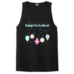 Cute Happy Holidays Speech Therapist Ipa Phonetic Slp Gift PosiCharge Competitor Tank