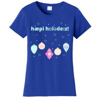 Cute Happy Holidays Speech Therapist Ipa Phonetic Slp Gift Women's T-Shirt