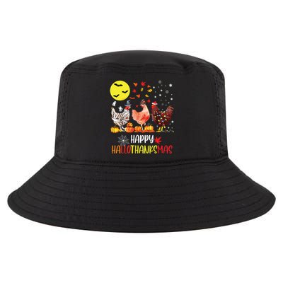 Chicken Halloween Happy Hallothanksmas Autumn Thanksgiving Cool Comfort Performance Bucket Hat