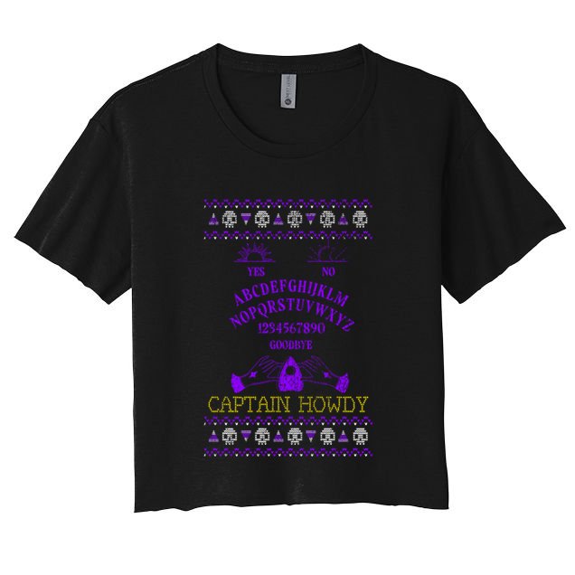 Captain Howdy Halloween Spirit Board Gift Crop Top