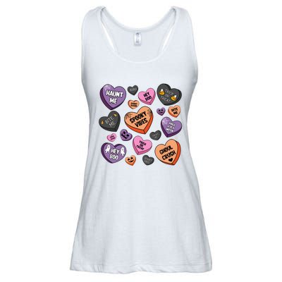 Candy Hearts Halloween Funny Halloween Holiday Season Ladies Essential Flowy Tank