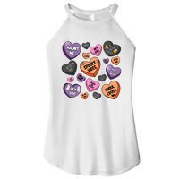 Candy Hearts Halloween Funny Halloween Holiday Season Women's Perfect Tri Rocker Tank