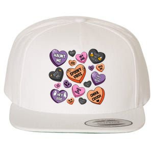 Candy Hearts Halloween Funny Halloween Holiday Season Wool Snapback Cap