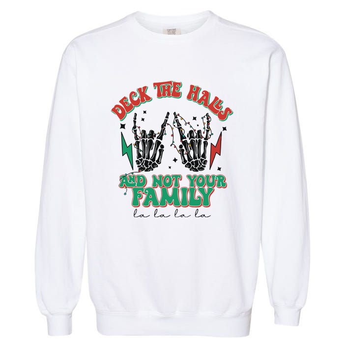 Christmas Happy Holidays Funny Christmas Family Garment-Dyed Sweatshirt