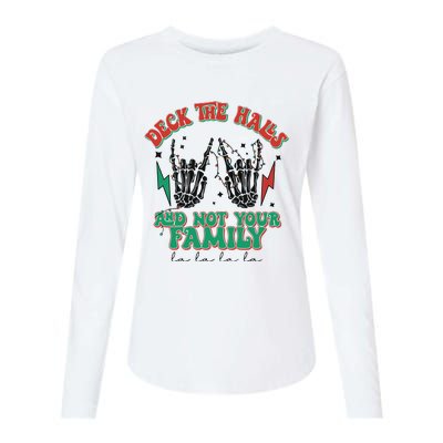 Christmas Happy Holidays Funny Christmas Family Womens Cotton Relaxed Long Sleeve T-Shirt