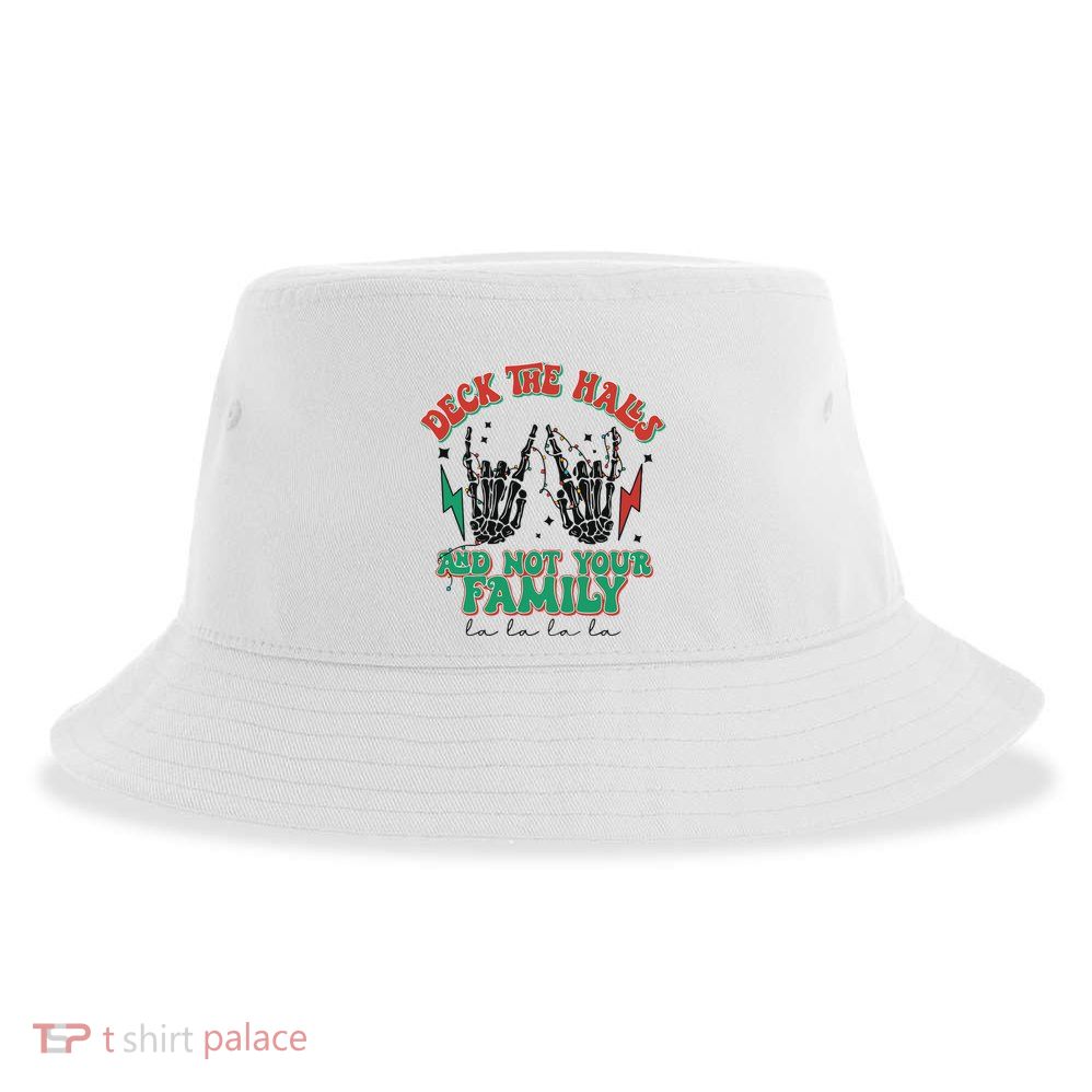 Christmas Happy Holidays Funny Christmas Family Sustainable Bucket Hat