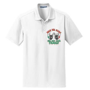 Christmas Happy Holidays Funny Christmas Family Dry Zone Grid Polo