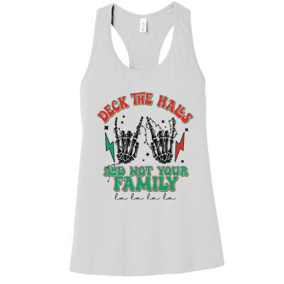 Christmas Happy Holidays Funny Christmas Family Women's Racerback Tank