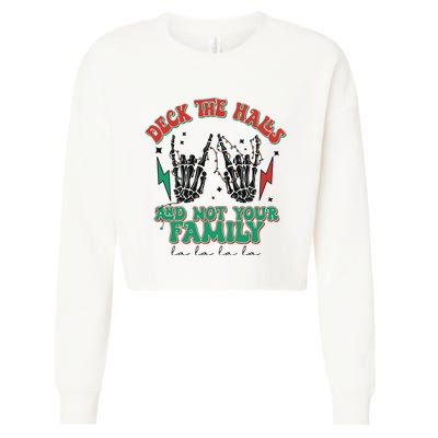 Christmas Happy Holidays Funny Christmas Family Cropped Pullover Crew