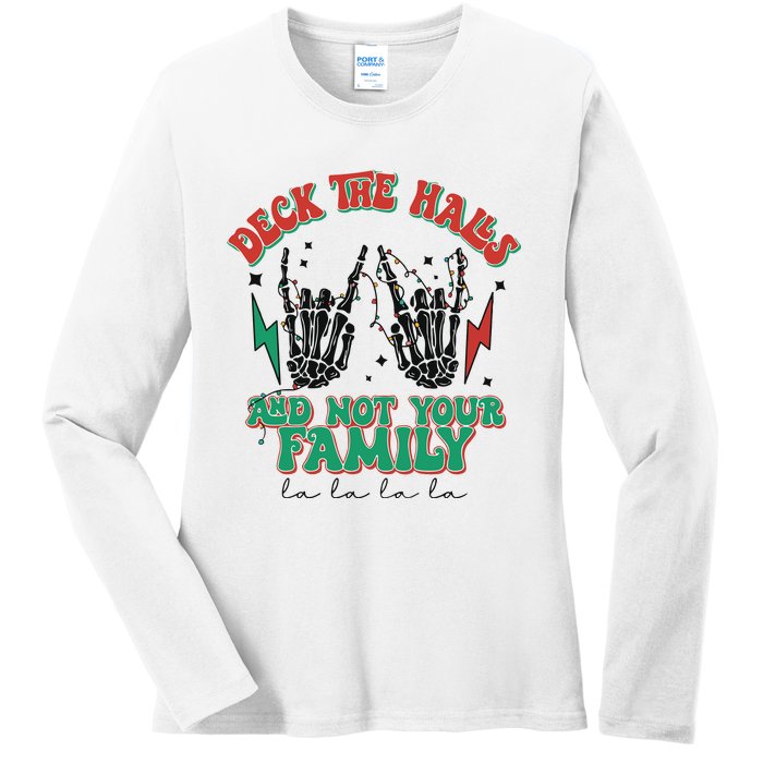 Christmas Happy Holidays Funny Christmas Family Ladies Long Sleeve Shirt