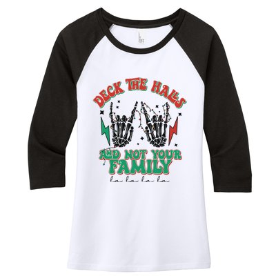 Christmas Happy Holidays Funny Christmas Family Women's Tri-Blend 3/4-Sleeve Raglan Shirt