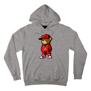 Cute Hip Hop Teddy Bear Tall Hoodie