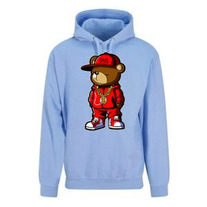 Cute Hip Hop Teddy Bear Unisex Surf Hoodie