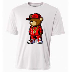 Cute Hip Hop Teddy Bear Cooling Performance Crew T-Shirt