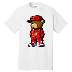 Cute Hip Hop Teddy Bear Tall T-Shirt