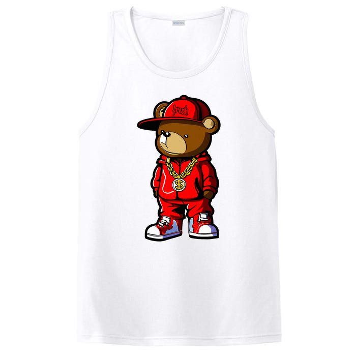 Cute Hip Hop Teddy Bear PosiCharge Competitor Tank