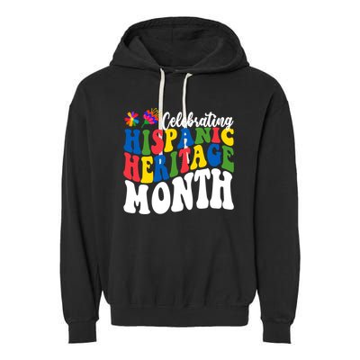 Celebrating Hispanic Heritage Month Colorful Garment-Dyed Fleece Hoodie