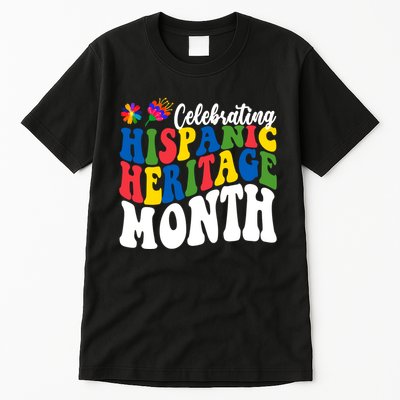 Celebrating Hispanic Heritage Month Colorful Tall T-Shirt