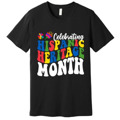 Celebrating Hispanic Heritage Month Colorful Premium T-Shirt