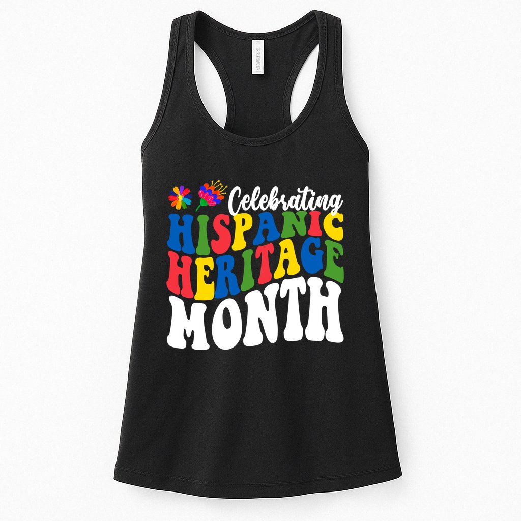 Celebrating Hispanic Heritage Month Colorful Womens Tank Top