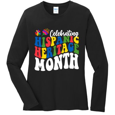 Celebrating Hispanic Heritage Month Colorful Ladies Long Sleeve Shirt